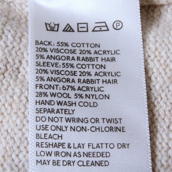 Silence + Noise by Urban Outfitters Wool Blend Crew Neck Sweater Women Size L - Picture 9 of 11